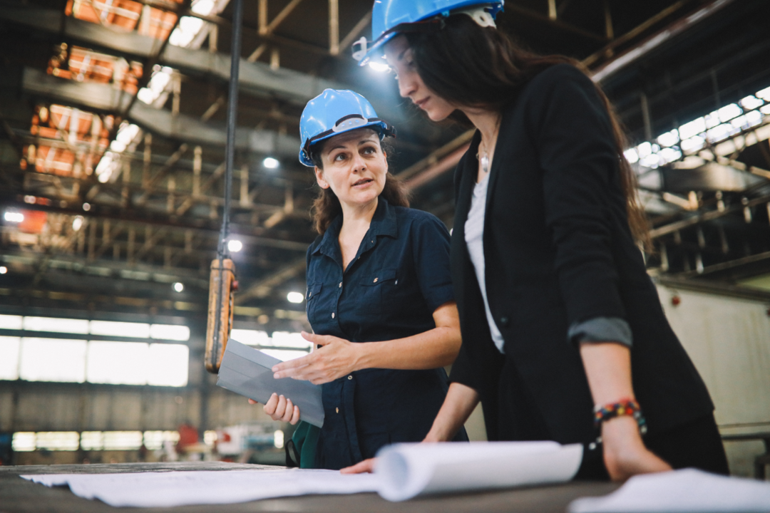 Duas mulheres analisando um PCP
